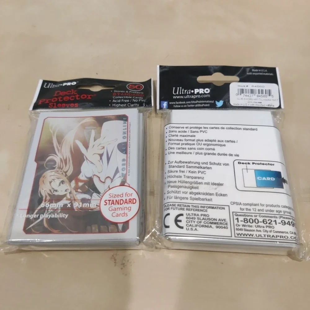 (2x) Asuna Sword Art Online Standard Size Anime Card Sleeves 50 Count Ultra Pro‎